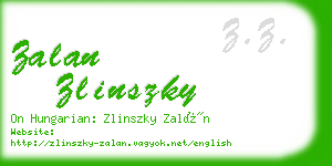 zalan zlinszky business card